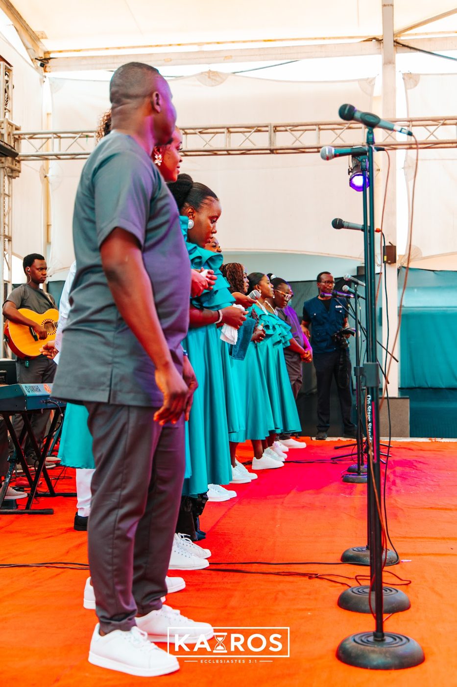 KAIROS Live Recording team ministering on stage at City Mall Nyali, photo 4