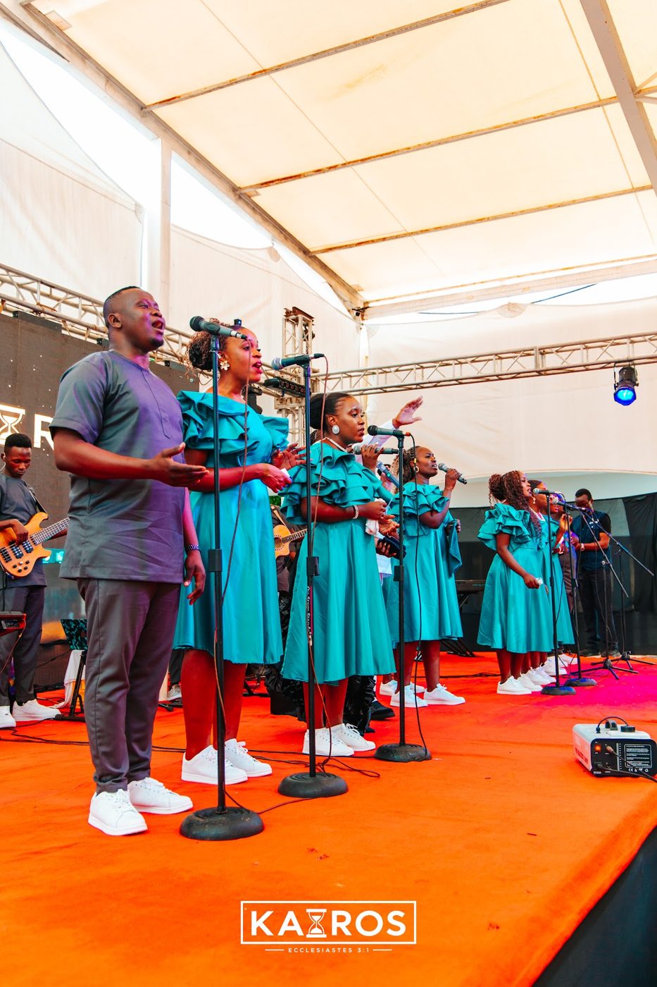 KAIROS Live Recording team ministering on stage at City Mall Nyali, photo 5