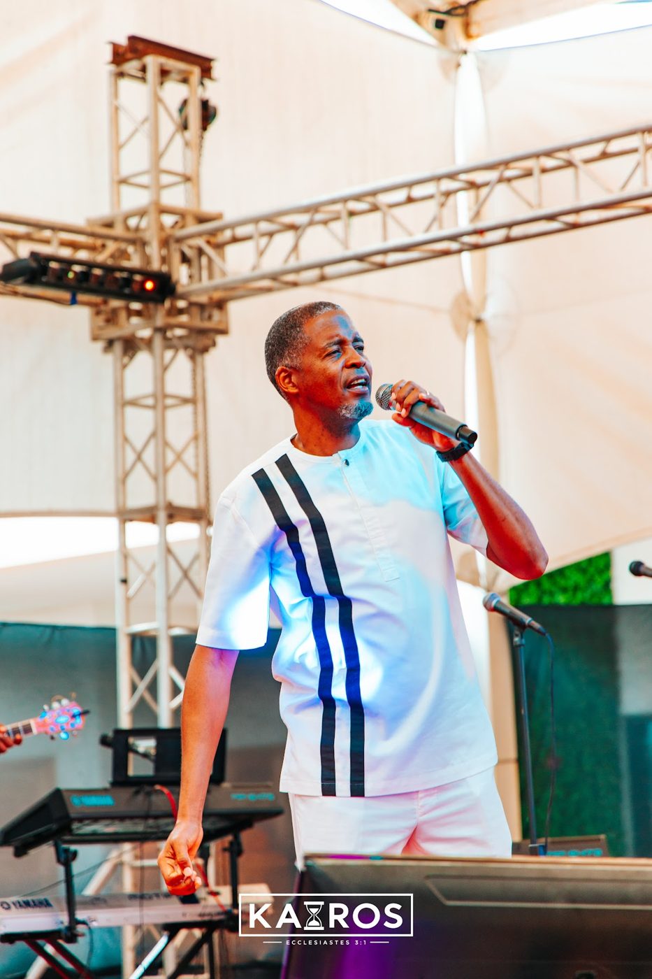 KAIROS Live Recording team ministering on stage at City Mall Nyali, photo 3