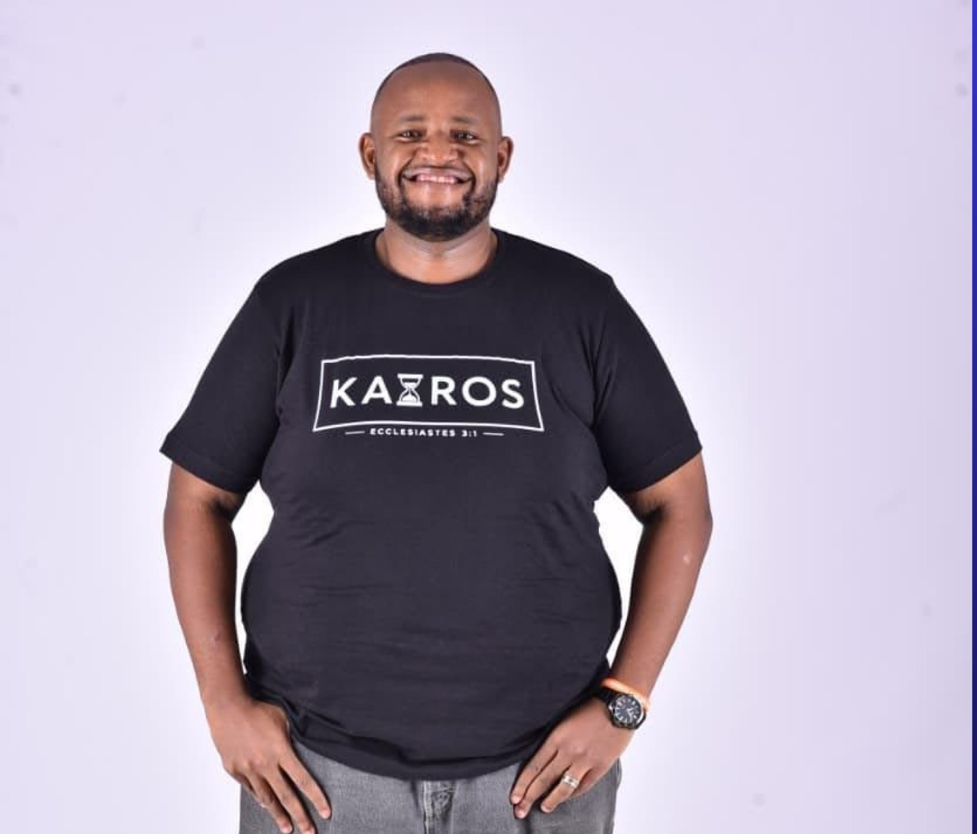 Joel Mwarabu, worship minister at KAIROS Live Recording in Nyali